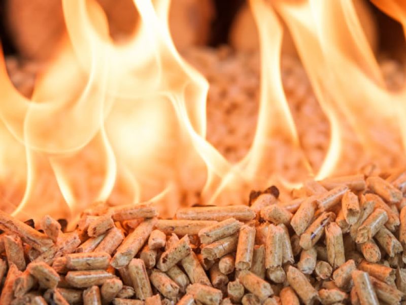 Estufa de pellets sin salida de humos
